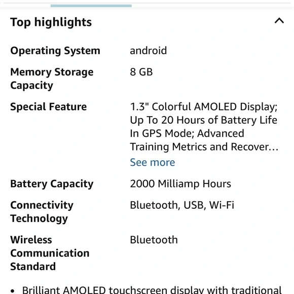 Garmin forerunner 265 Black and Gray Smartwatch - Picture 6 of 6